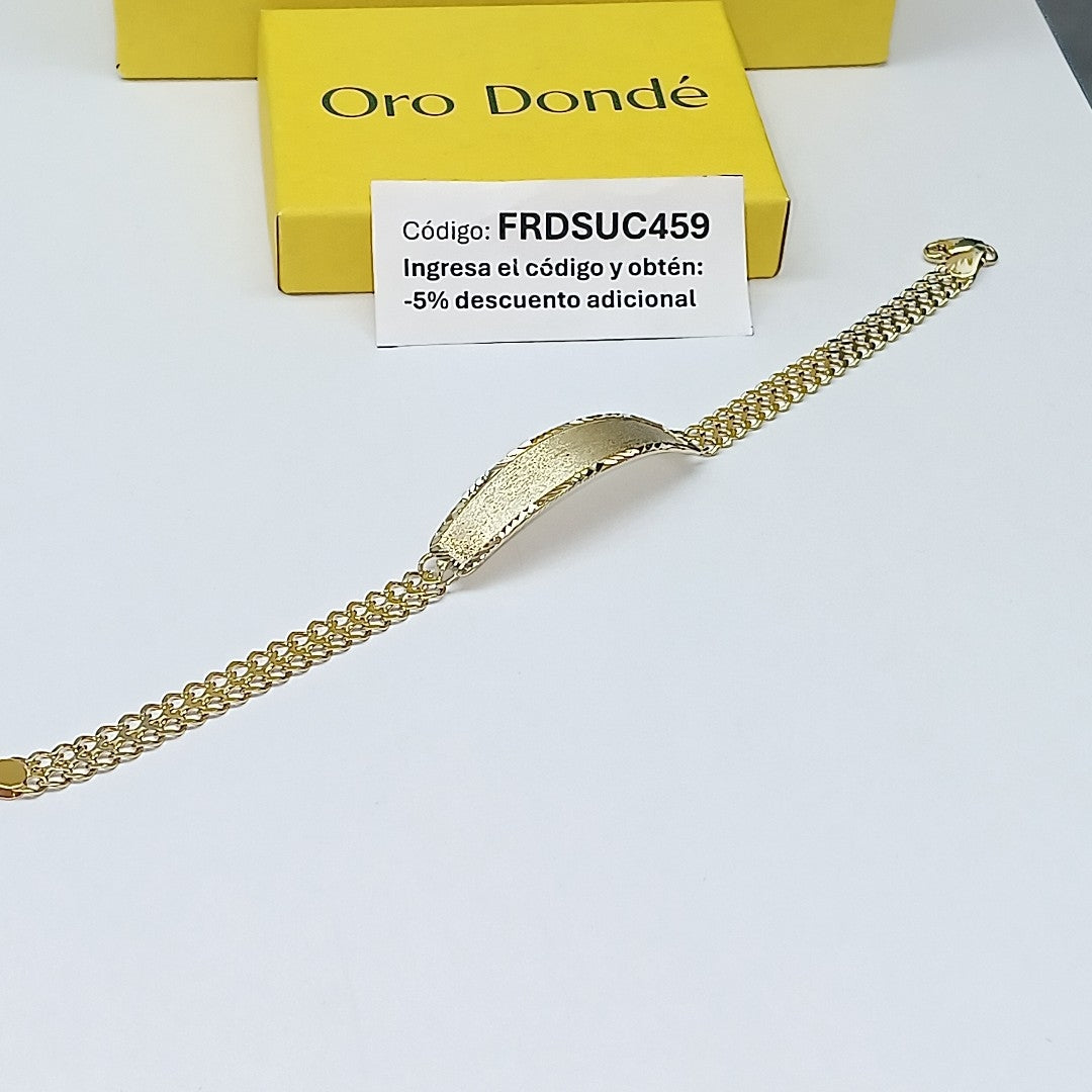 PULSERA ESCLAVA CHINO 14K 21 CM 9.7 GR (NUEVO)