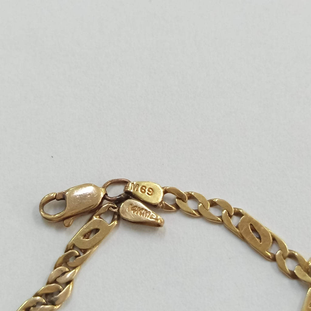 PULSERA ORO 14 K 3.4 GRMS (SEMINUEVO)