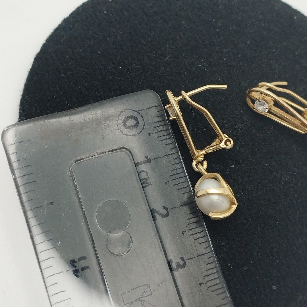 ARETES PAR ORO 14 K 4.4 GRMS (SEMINUEVO)