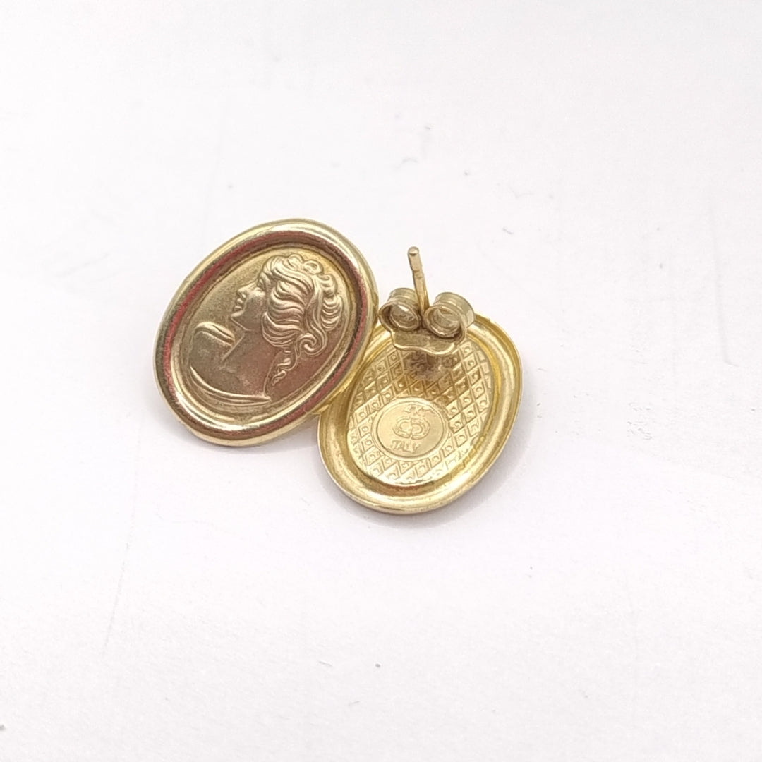 BROQUELES PAR ORO 14 K 2.6 GRMS (SEMINUEVO)