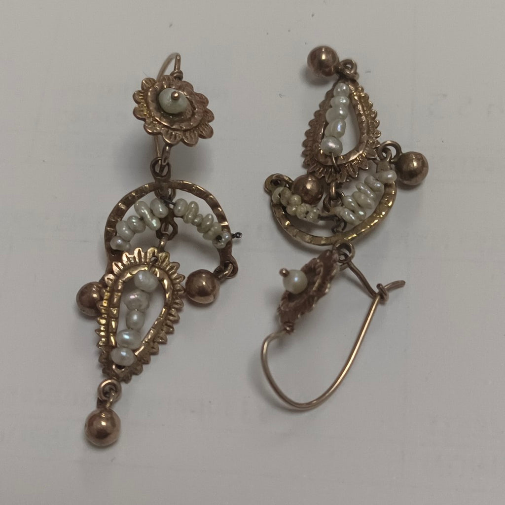 ARETES PAR ORO 8 K 6.1 GRMS (SEMINUEVO)