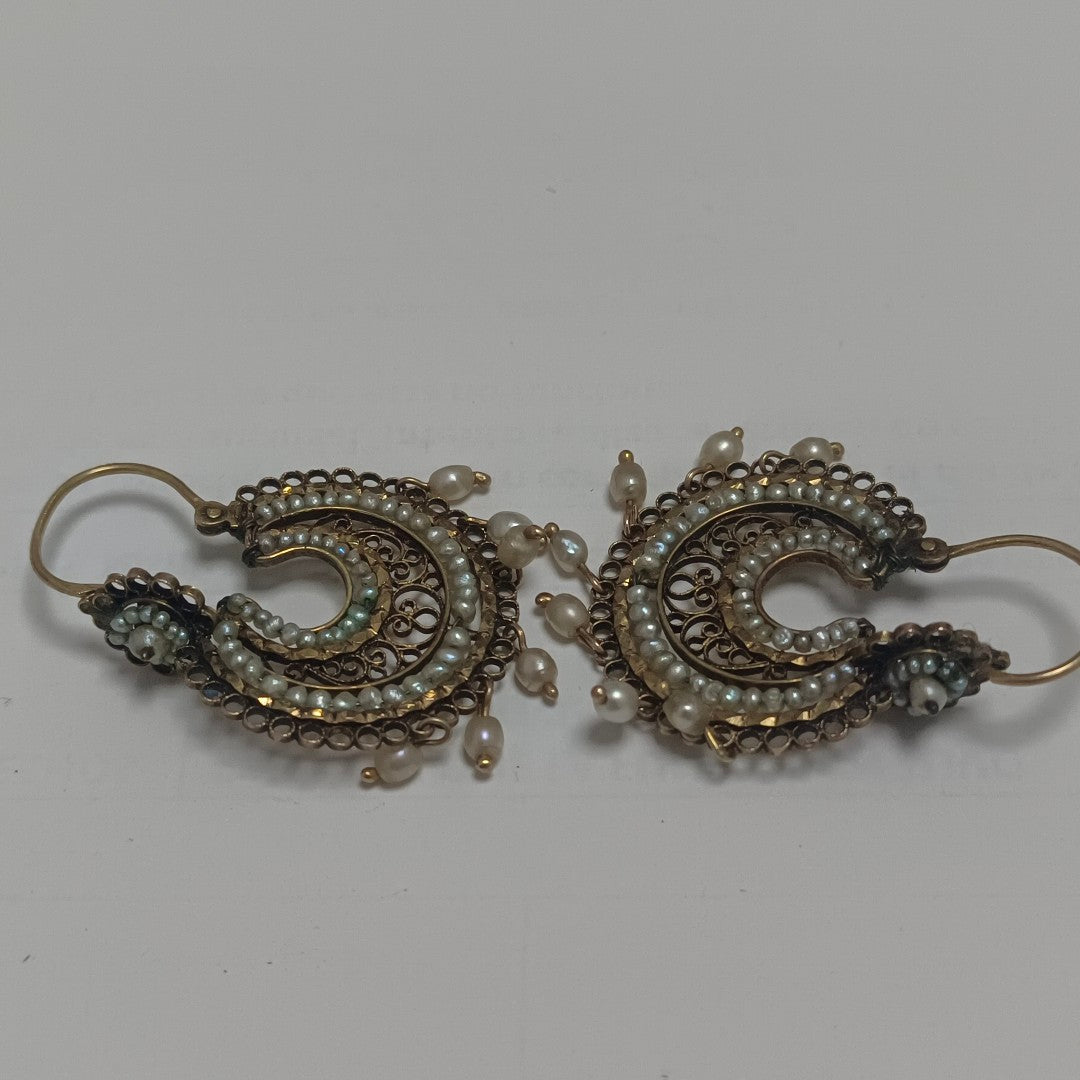 ARETES PAR ORO 14 K 7.9 GRMS (SEMINUEVO)