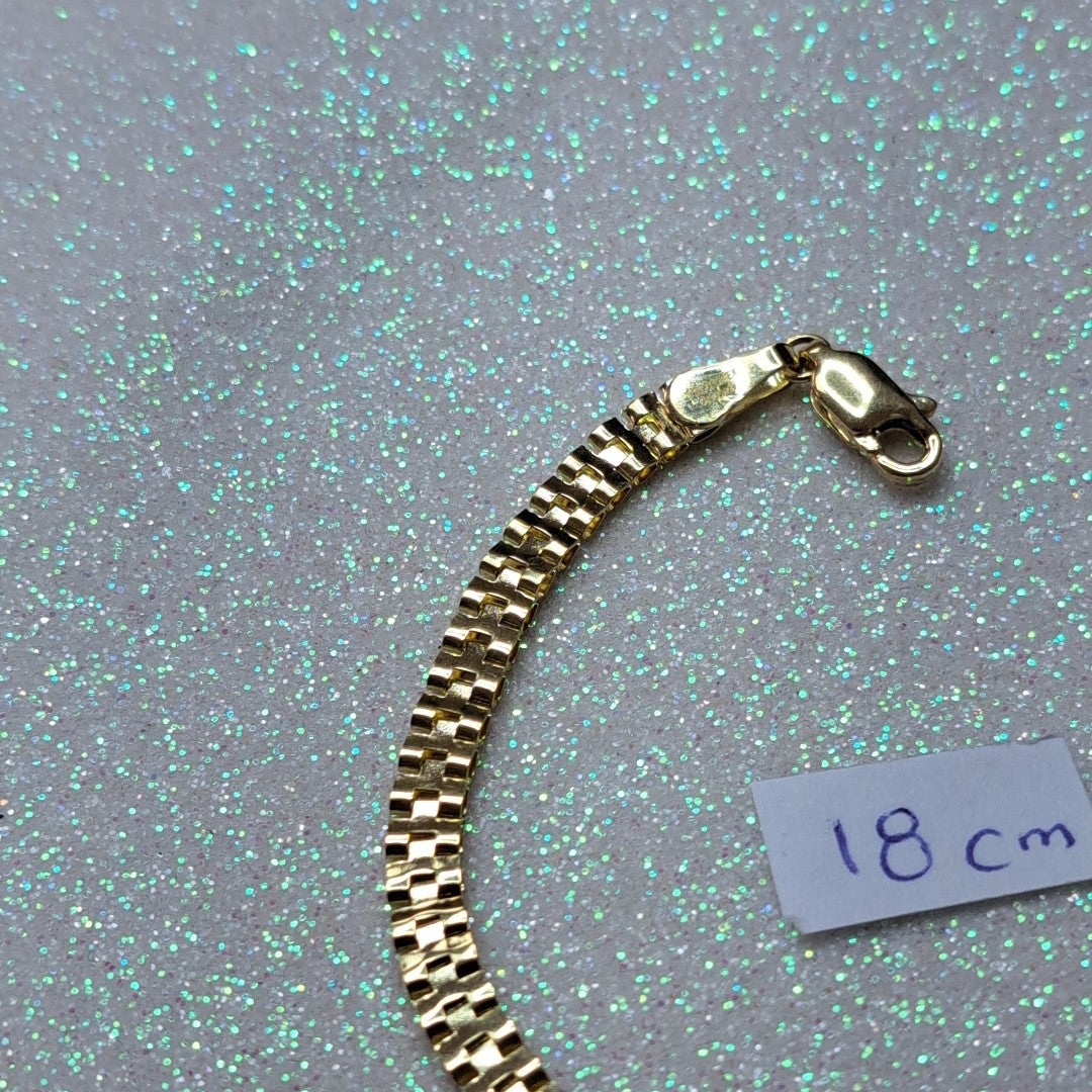 PULSERA ESPECIAL 14K 18 CM 4.1 GR (NUEVO)