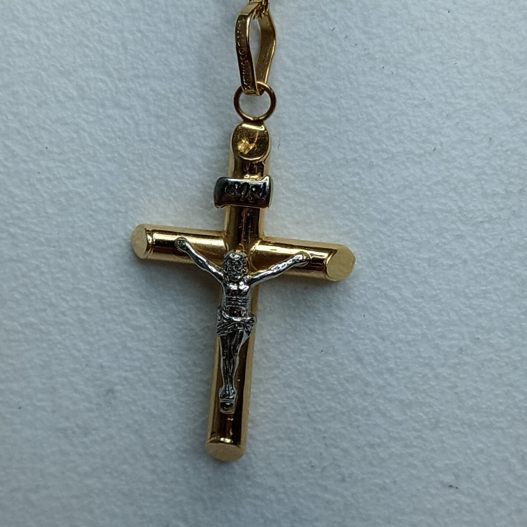 CADENA, CRUCIFIJO ORO 14 K 1.9 GRMS (SEMINUEVO)