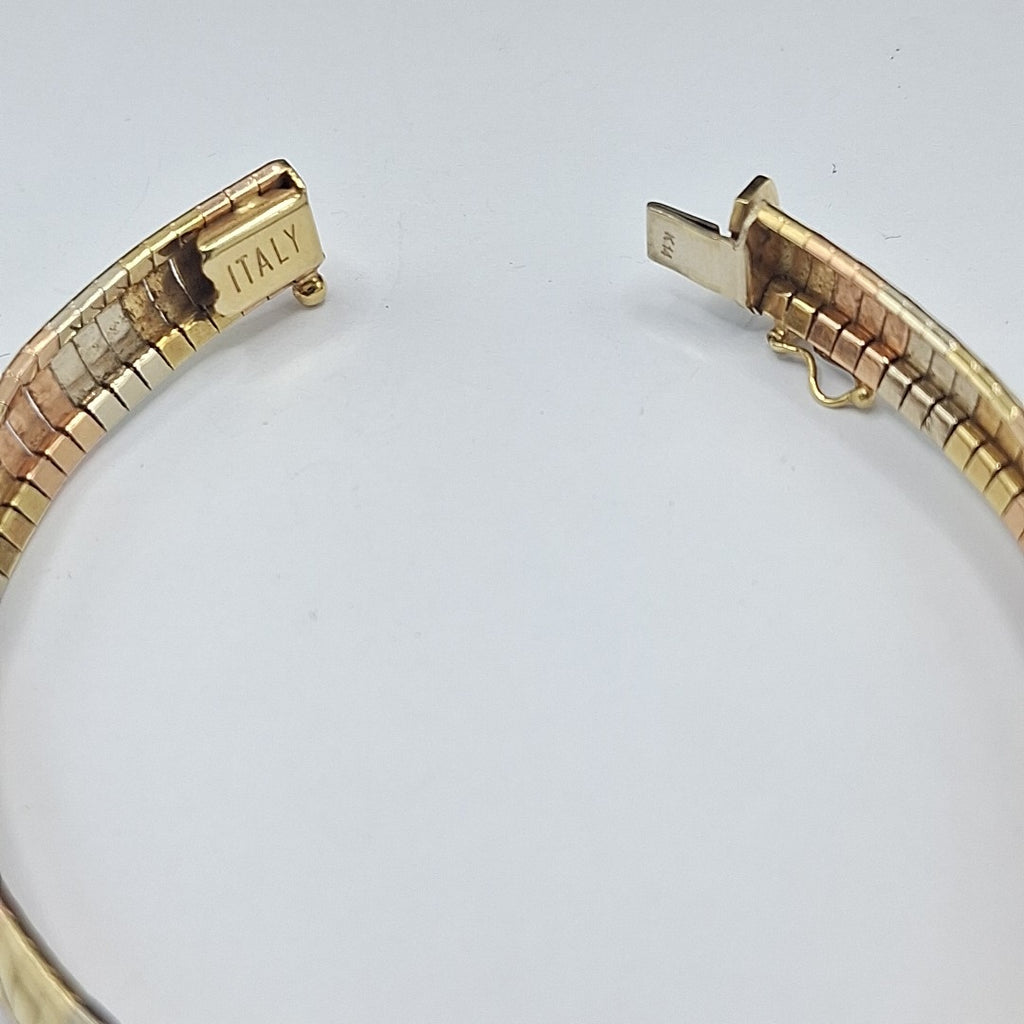 PULSERA ORO, ORO COMBINADO 14 K 16.5 GRMS (SEMINUEVO)