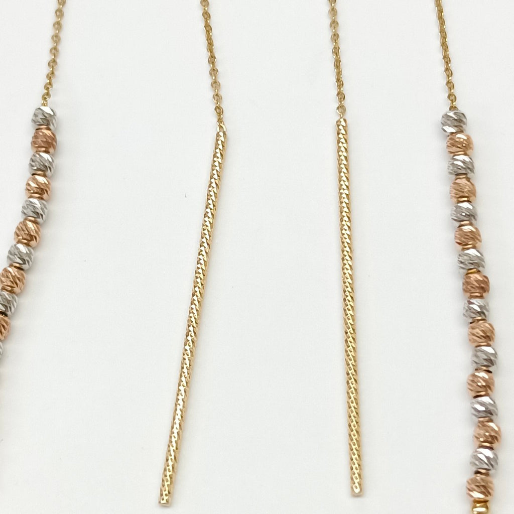 ARETES PAR ORO 14 K 2,00 GRMS (SEMINUEVO)
