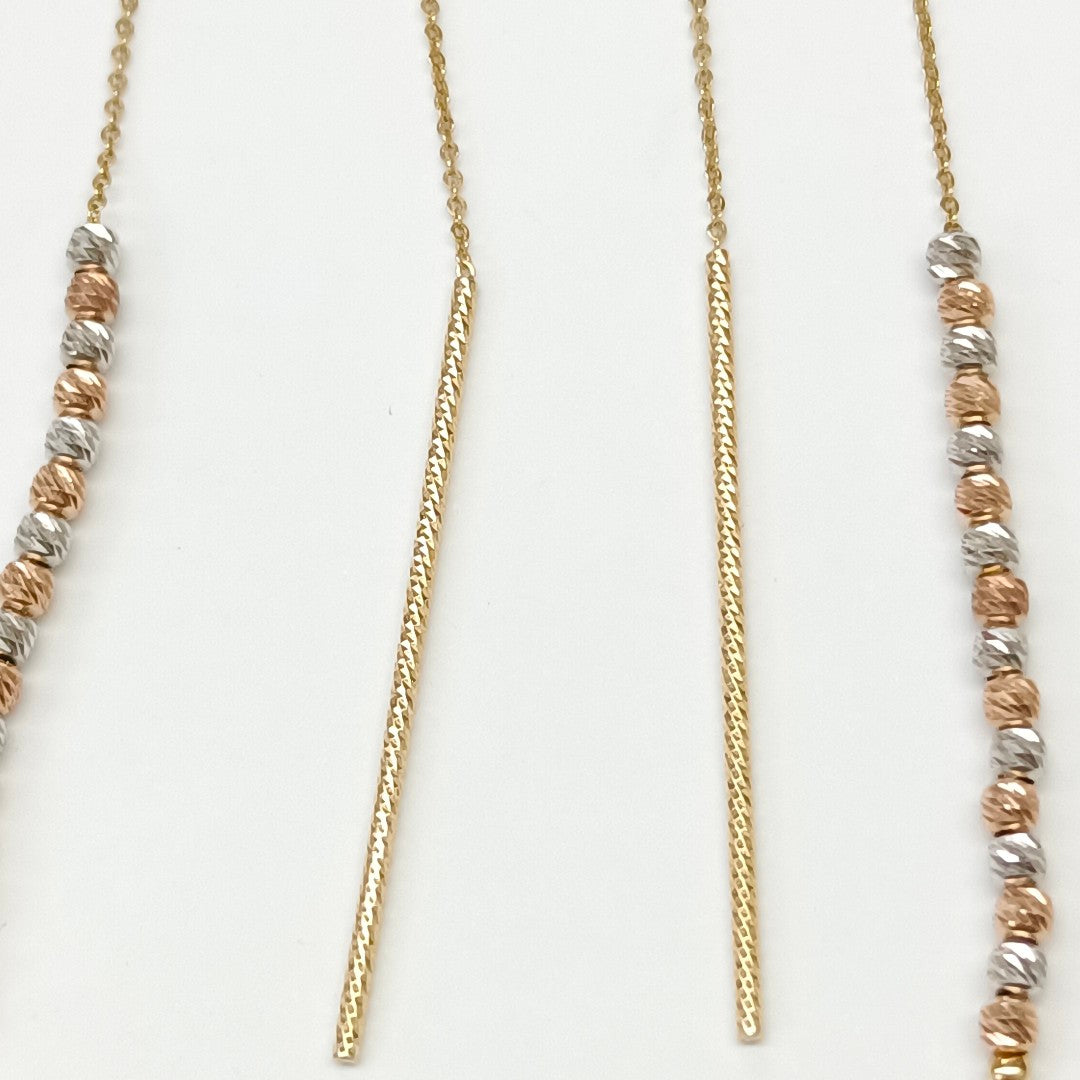 ARETES PAR ORO 14 K 2,00 GRMS (SEMINUEVO)