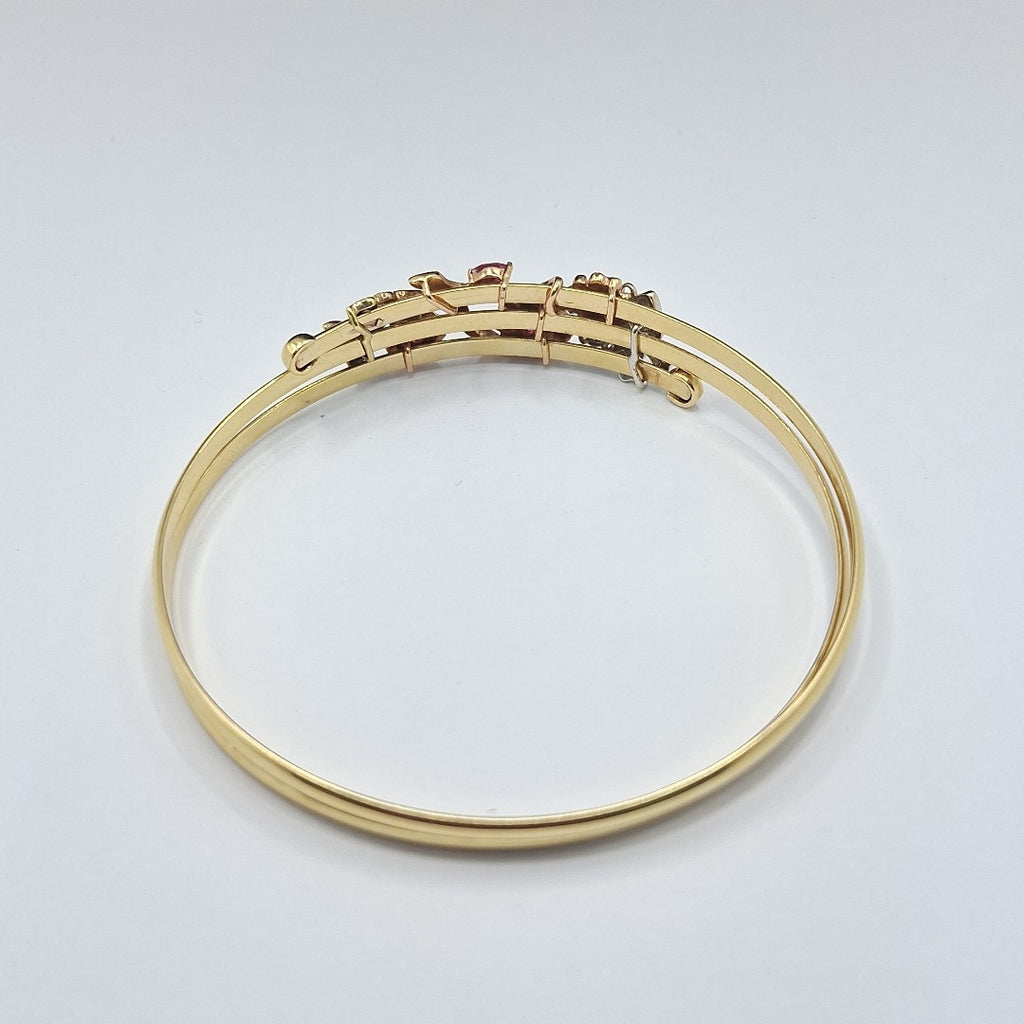 PULSERA RIGIDA ORO 14 K 16 GRMS (SEMINUEVO)