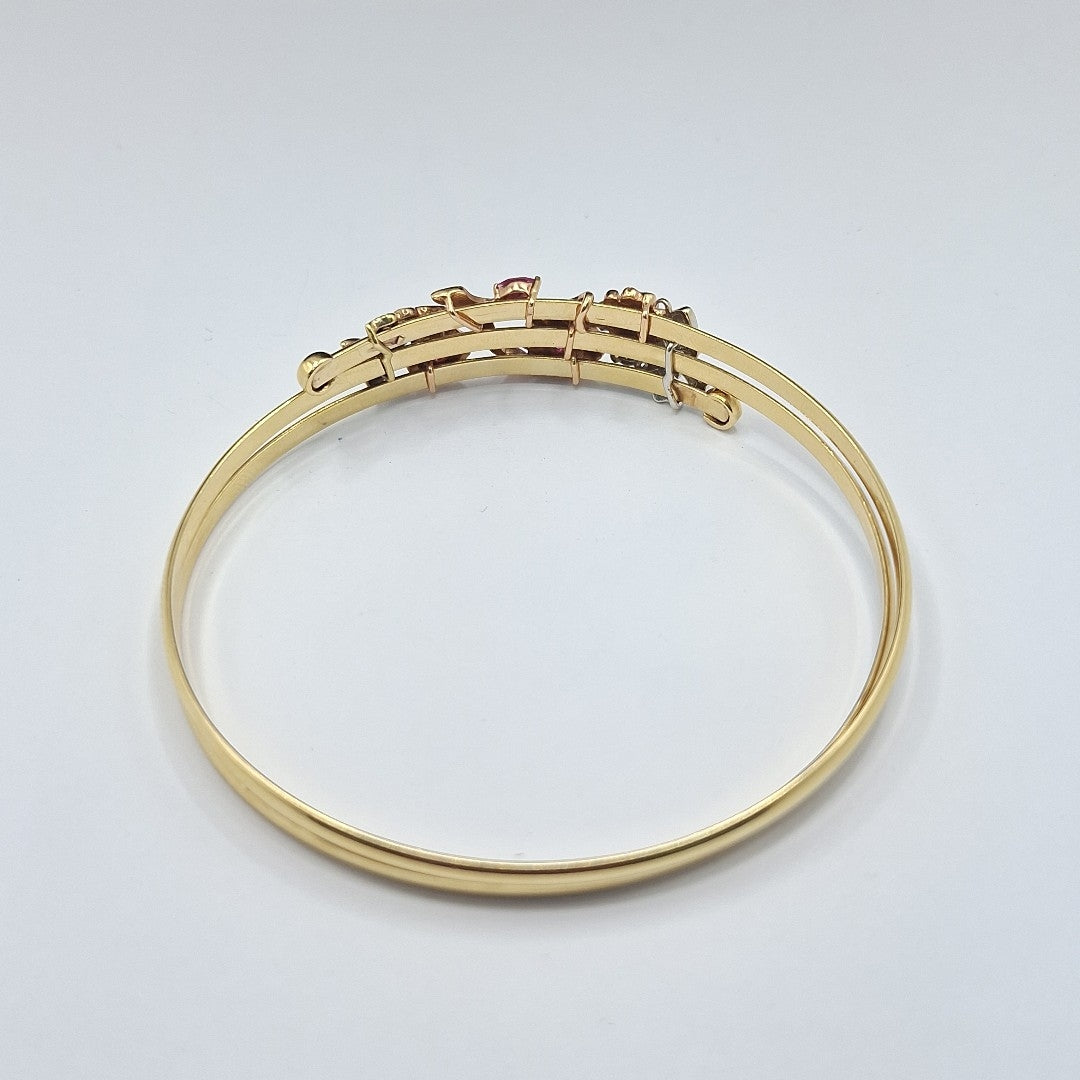 PULSERA RIGIDA ORO 14 K 16 GRMS (SEMINUEVO)