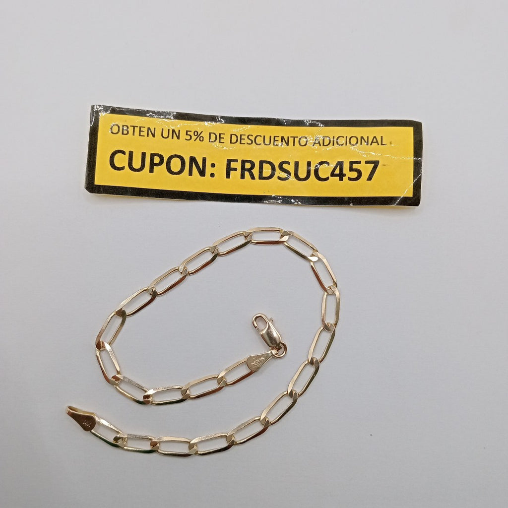 PULSERA ESLABON 14K 21 CM 4.3 GR (NUEVO)