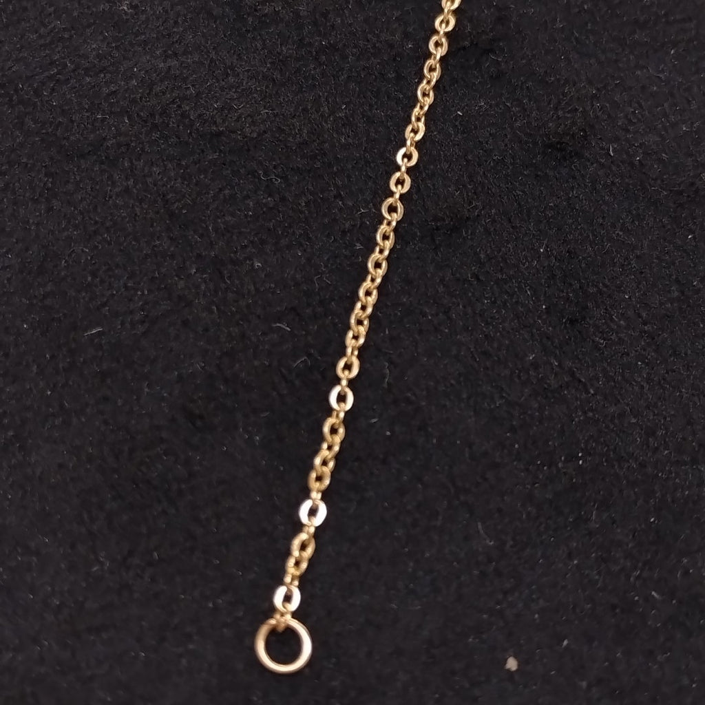 PULSERA ESPECIAL CON CORAZONES 14K 18 CM 1.3 GR (NUEVO)