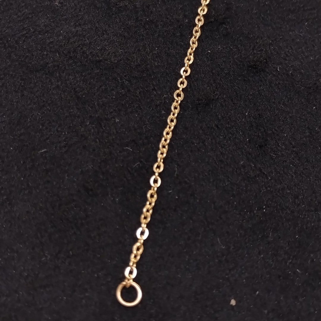 PULSERA ESPECIAL CON CORAZONES 14K 18 CM 1.3 GR (NUEVO)