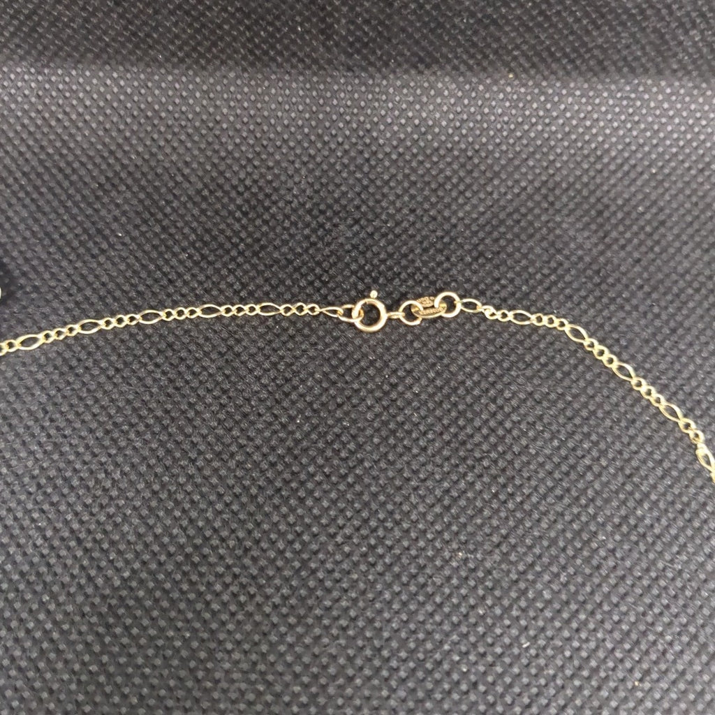 CADENA GARGANTILLA 3X1 CON ESFERAS COMBINADAS 14K 45 CM 3.1 GR (NUEVO)