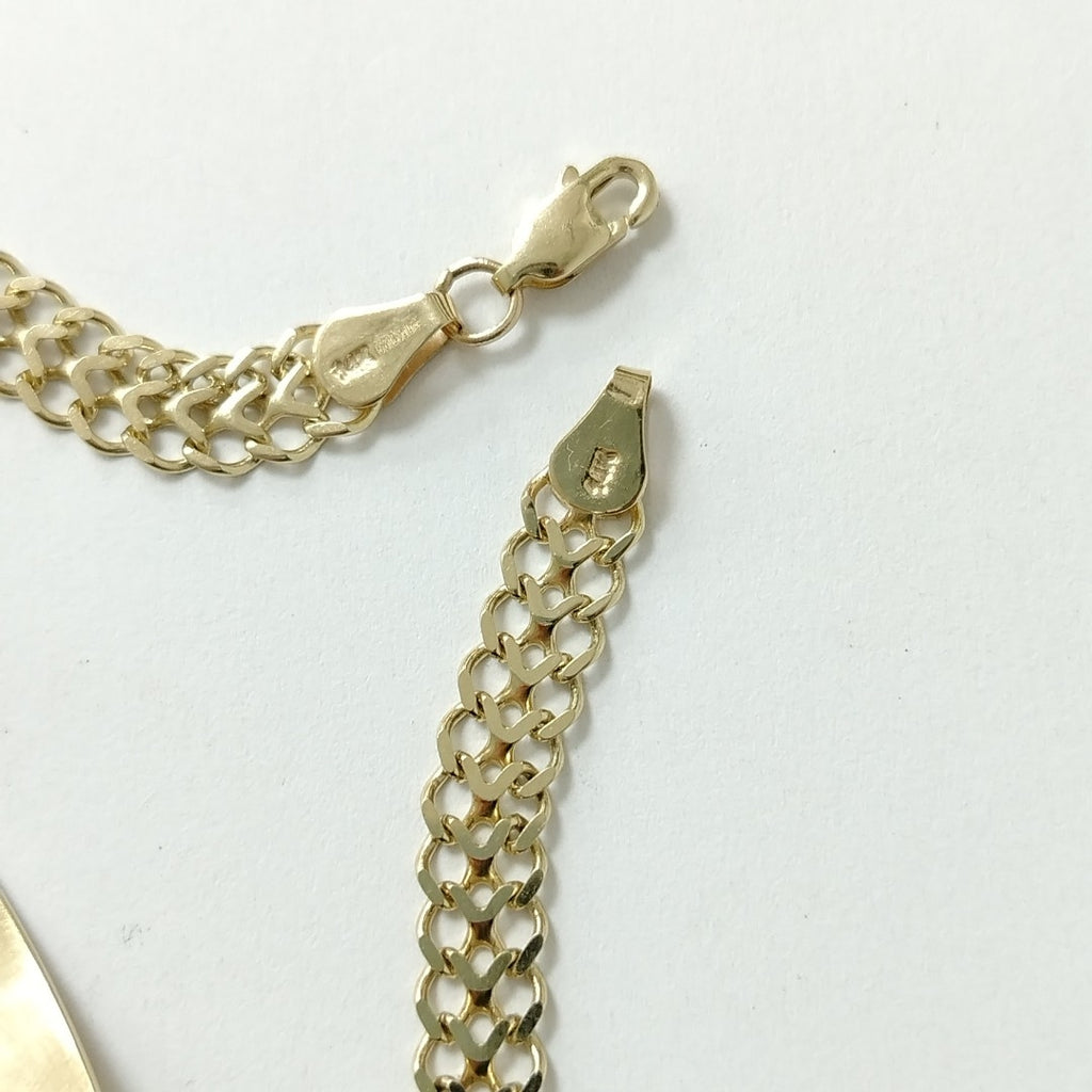 PULSERA ESCLAVA CHINO 14K 21 CM 9.7 GR (NUEVO)