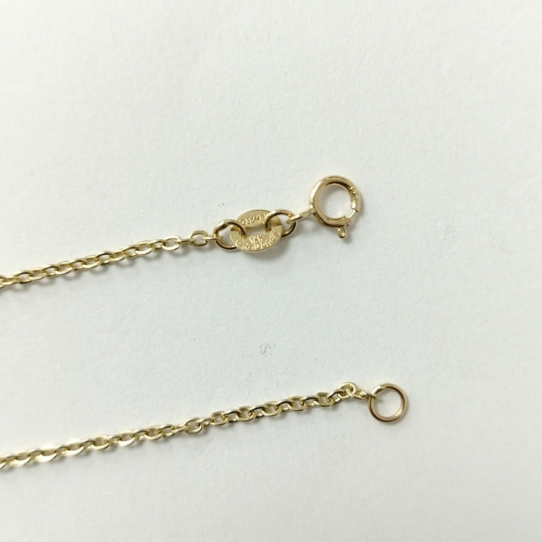 PULSERA TEJIDO ESPECIAL FIG AROS UNIDOS C CIRCS 14K 18 CM 2.1 GR (NUEVO)