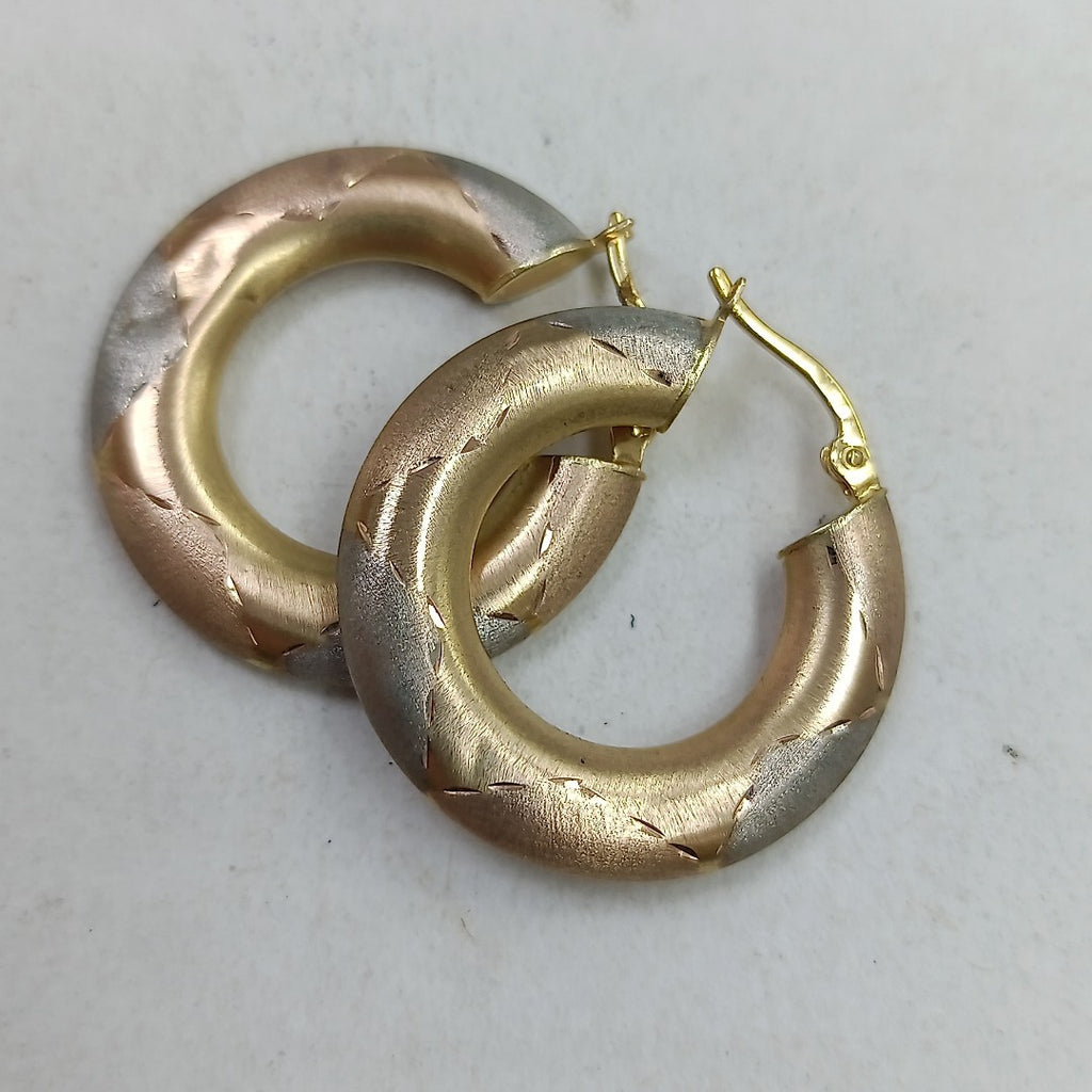 ARRACADAS PAR ORO 14 K 3.6 GRMS (SEMINUEVO)