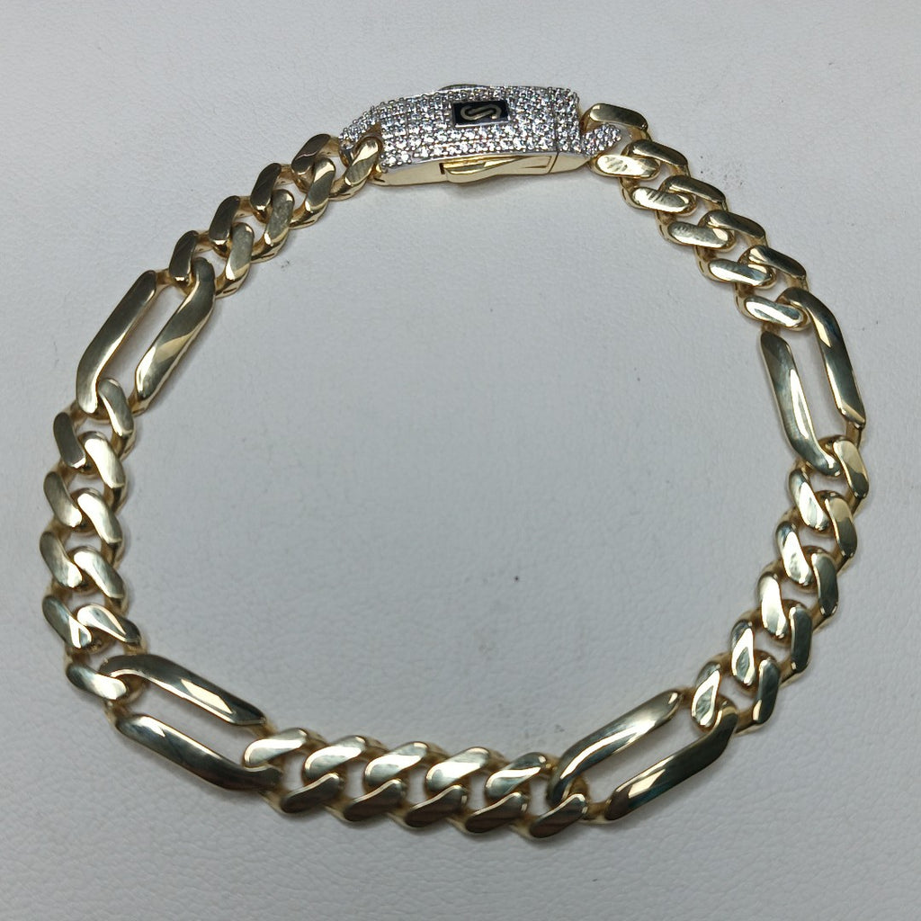 PULSERA MONACO ORO 10K 6.6 (NUEVO)