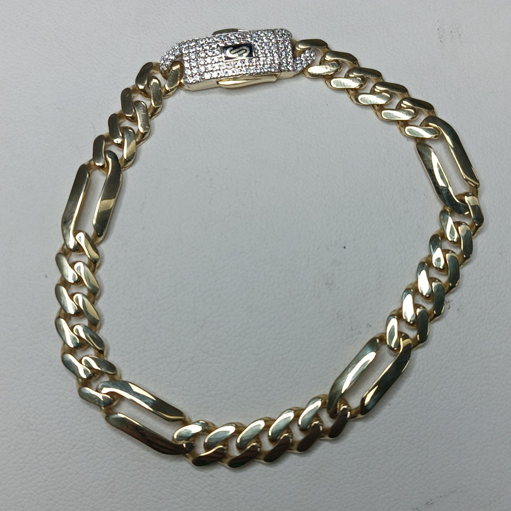 PULSERA MONACO ORO 10K 6.6 (NUEVO)