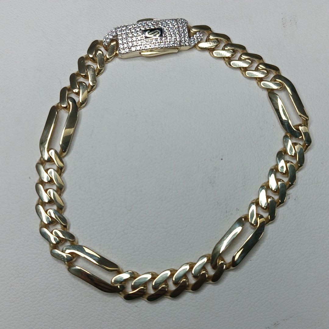 PULSERA MONACO ORO 10K 6.6 (NUEVO)
