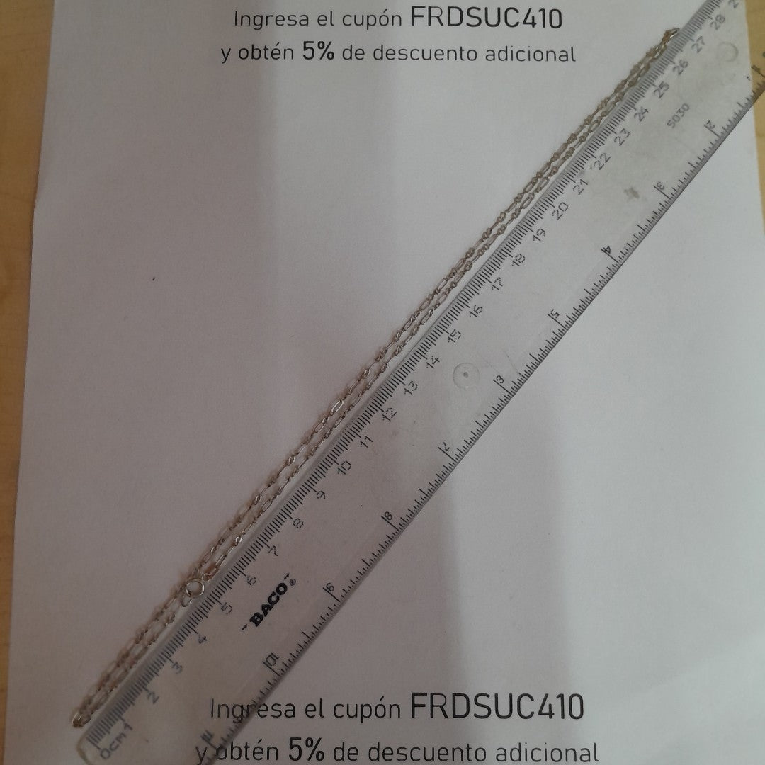 CADENA PLATA 2,10 GRMS (SEMINUEVO)