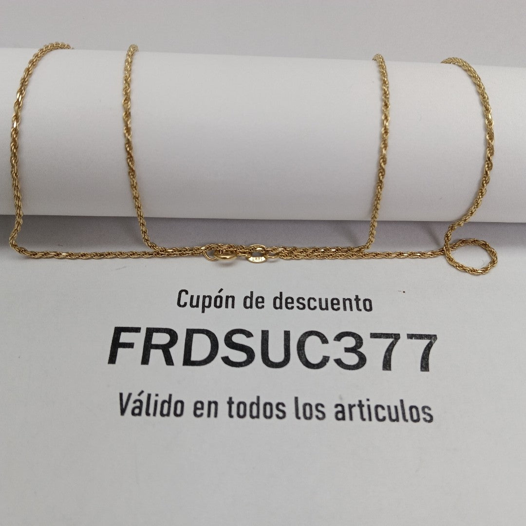 CADENA ORO 14 K 4.3 GRMS (SEMINUEVO)