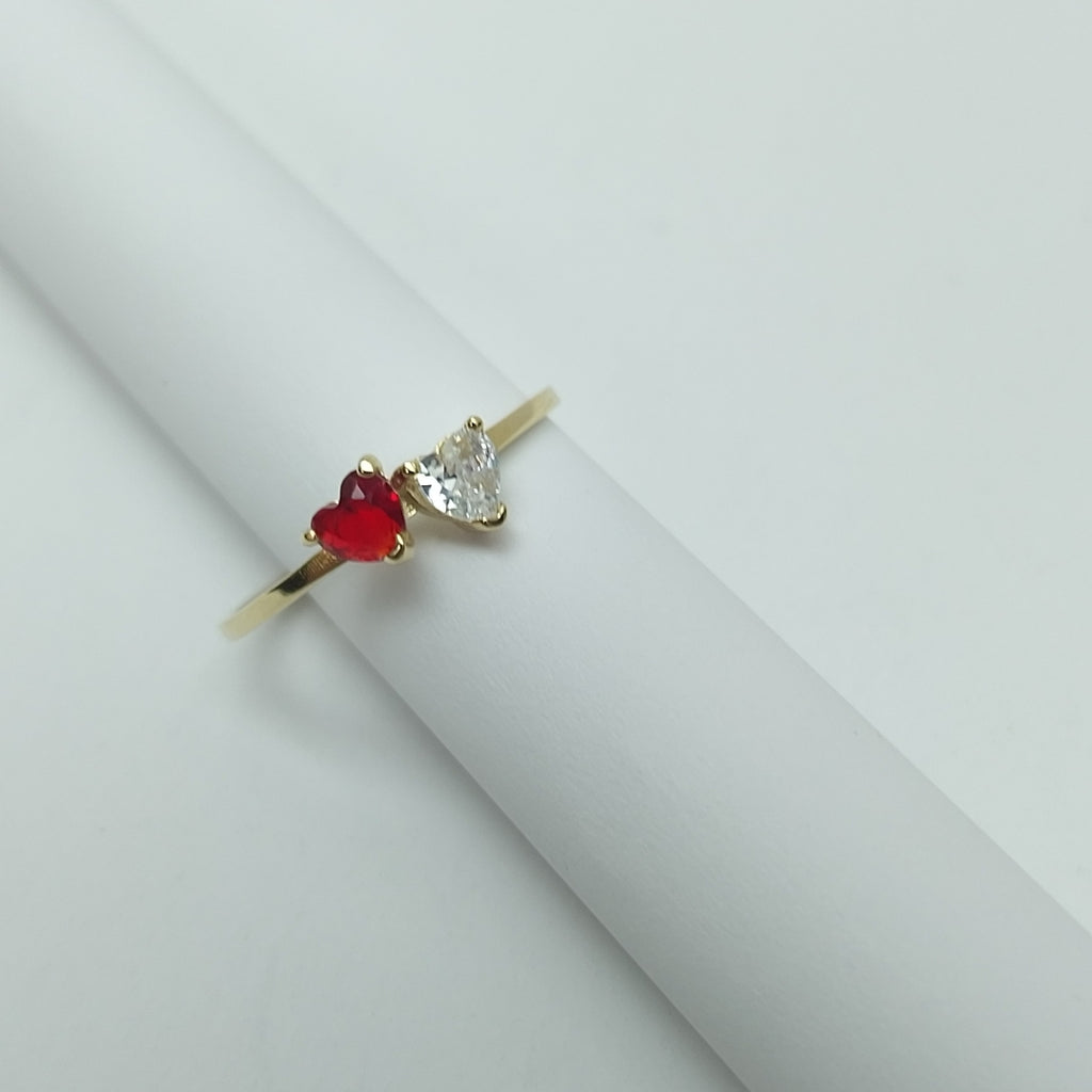 ANILLOS C PIEDRAS COLOR 14K TALLA 8 1.12 GR (NUEVO)