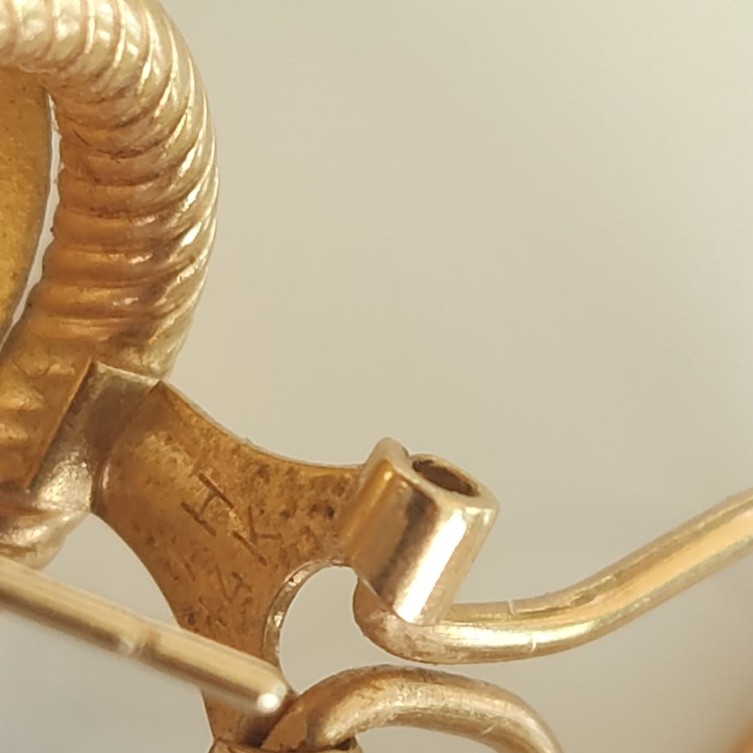 ARRACADAS PAR ORO 14 K 3.9 GRMS (SEMINUEVO)