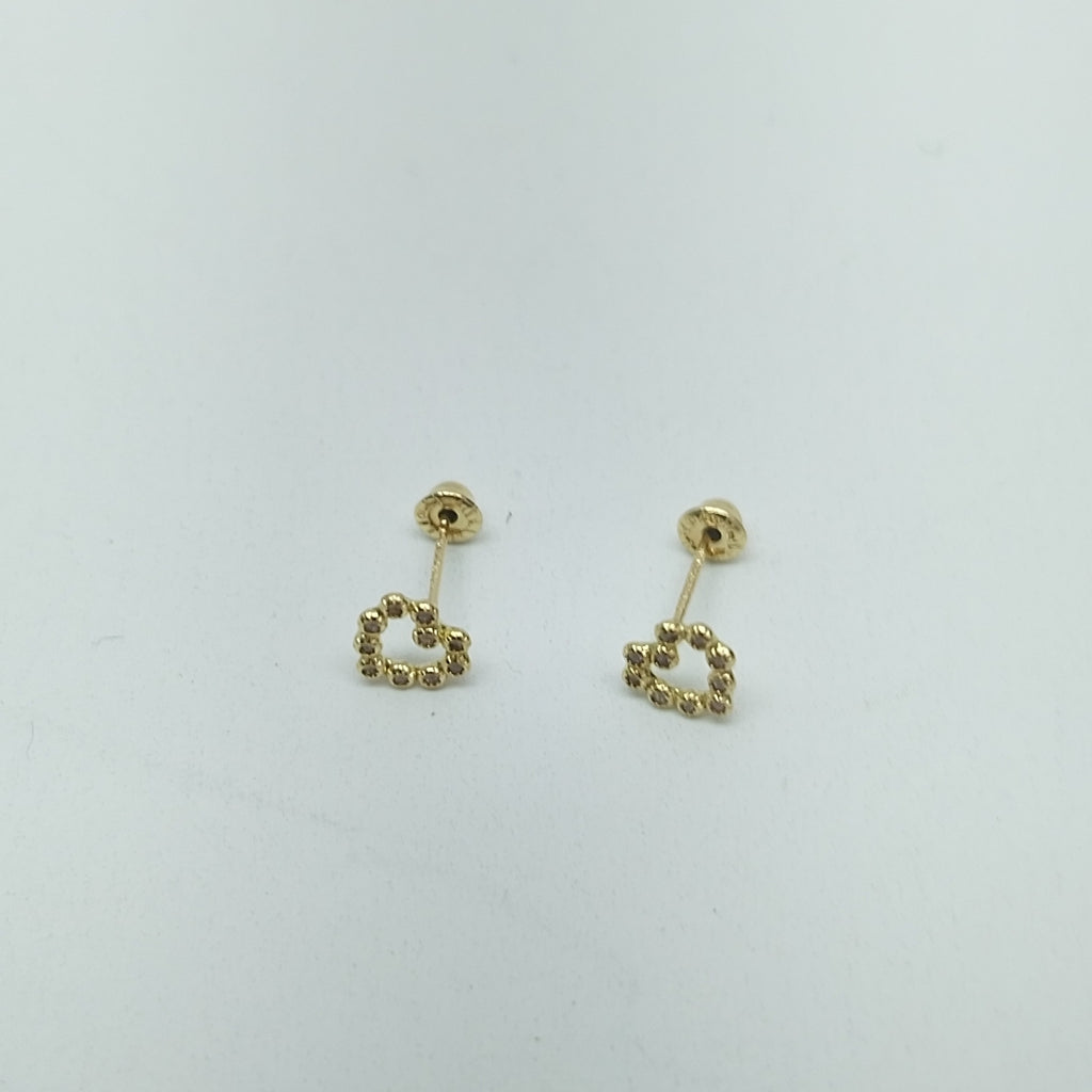 BROQUELES BROQUEL FIG CORAZON 14K 0.23 GR (NUEVO)