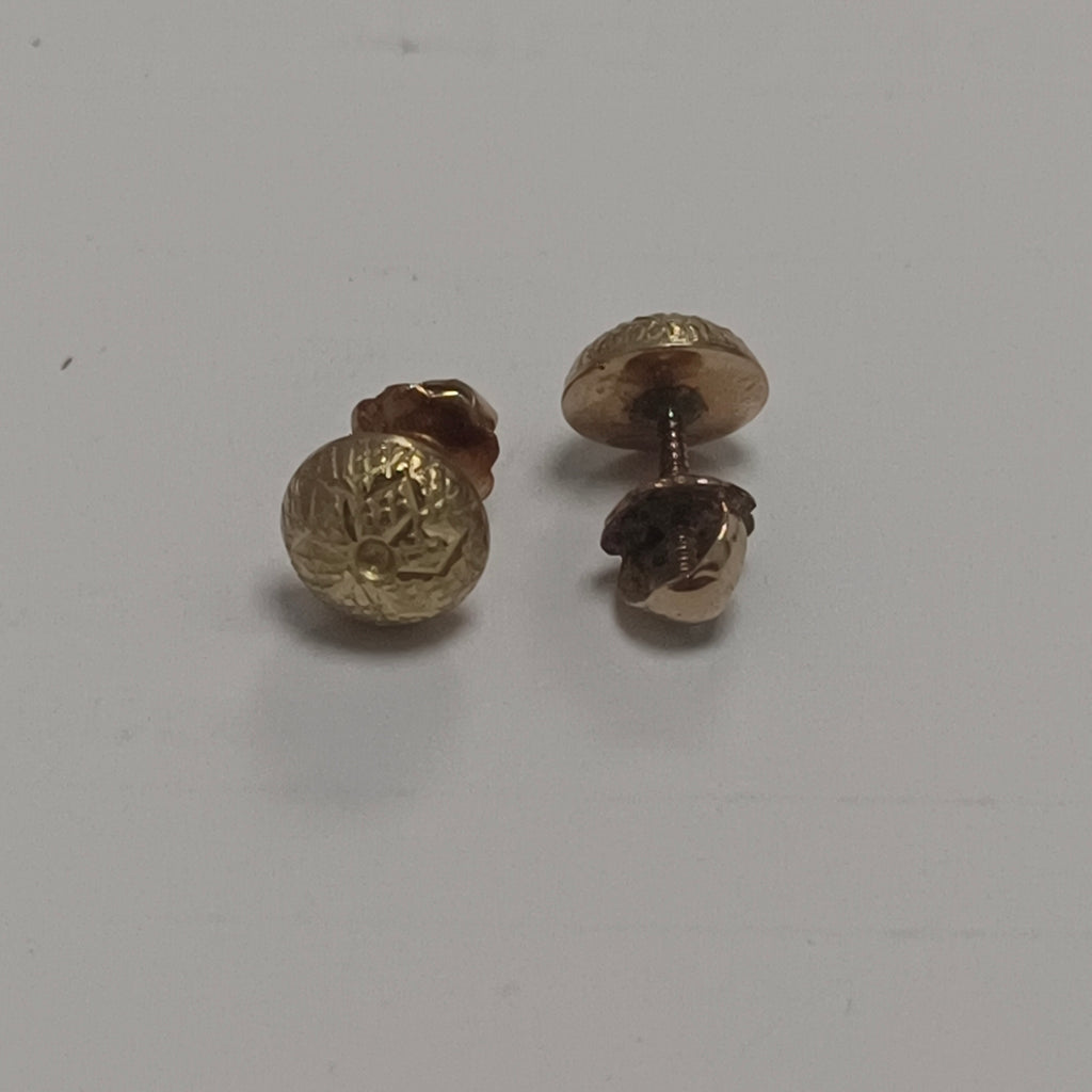 ARETES PAR ORO 18 K 0.7 GRMS (SEMINUEVO)