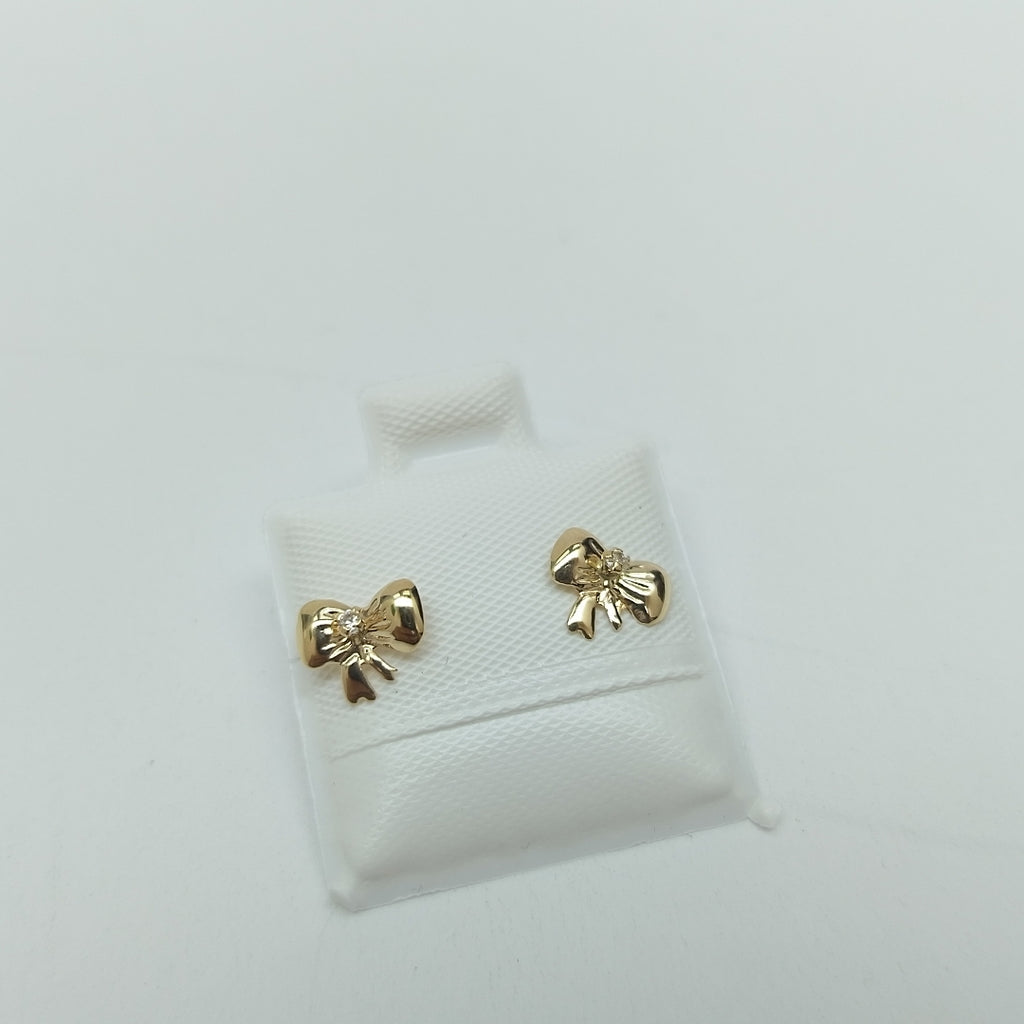 BROQUELES BROQUEL FIG MOÑO C CIRCONIA 14K 0.2441 GR (NUEVO)