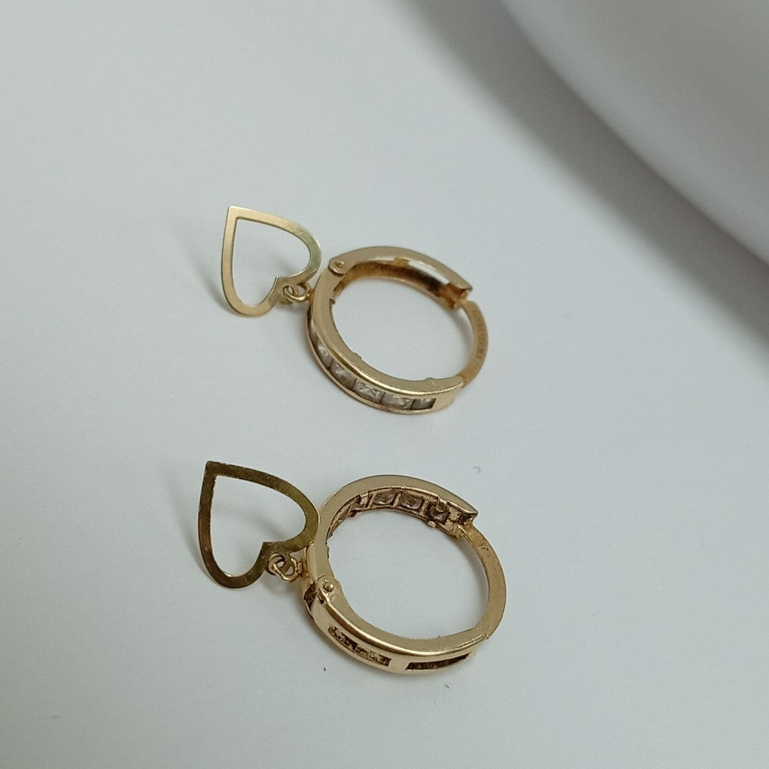 ARRACADAS PAR ORO 10 K 1.3 GRMS (SEMINUEVO)