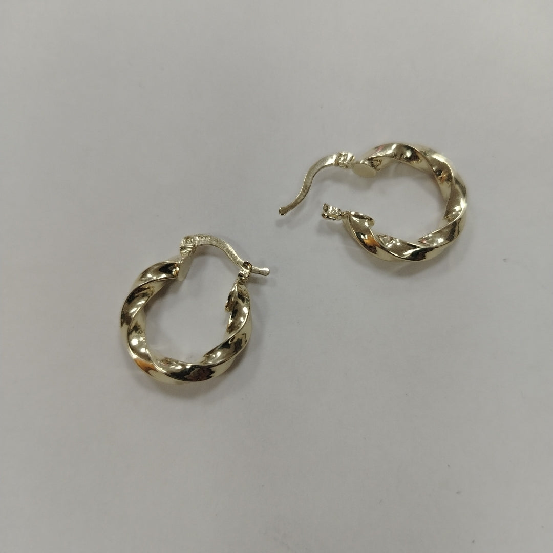 ARETES ARRACADA TORZAL 14K 1.9 GR (NUEVO)