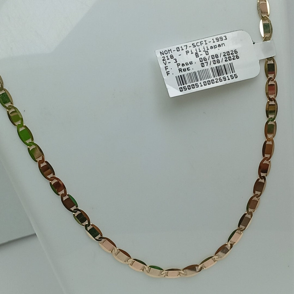 CADENAS VALENTINA/ESPEJO ORO 14K 10.6 (NUEVO)
