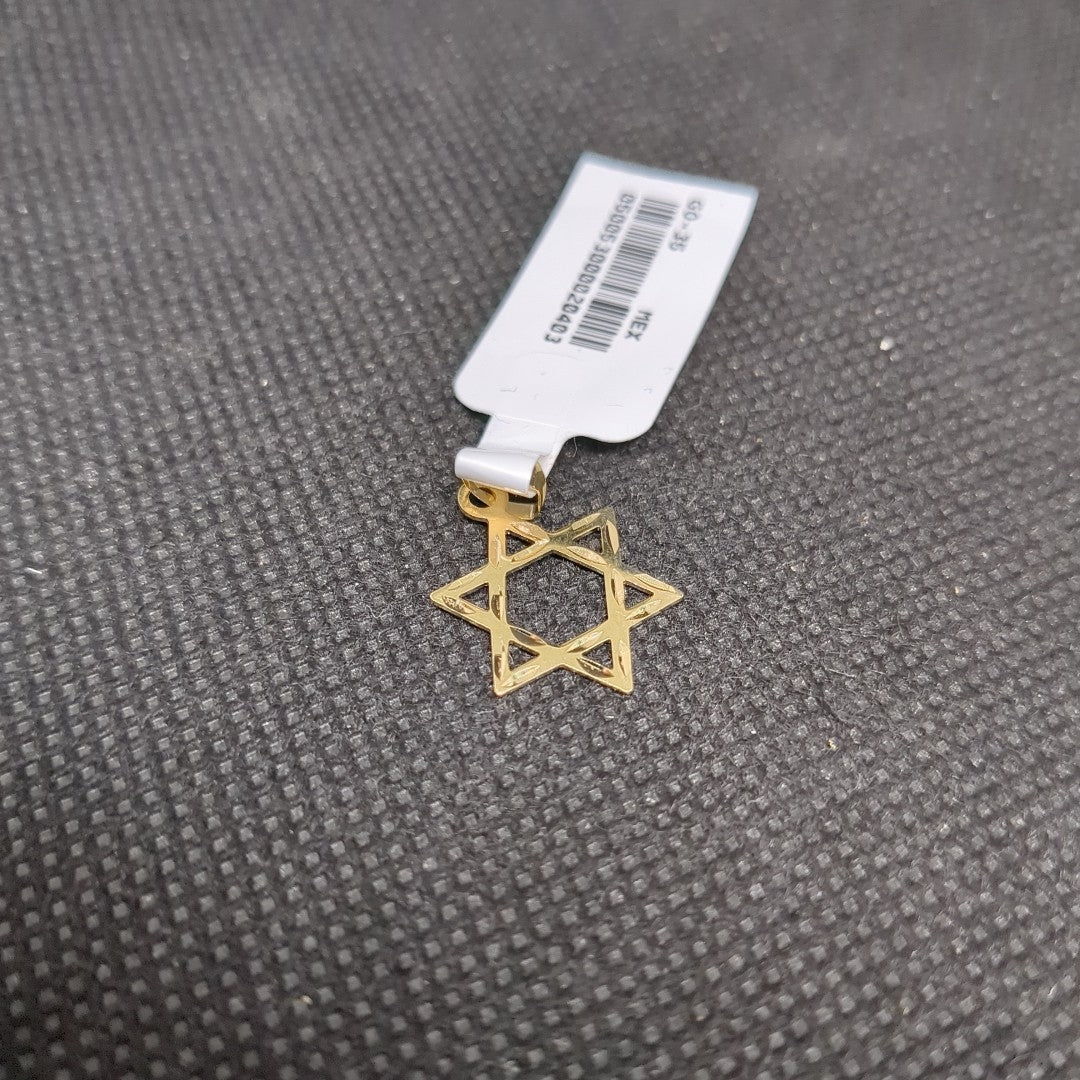 DIJE TEJIDO ESTRELLA DE DAVID 14K 0.5 GR (NUEVO)