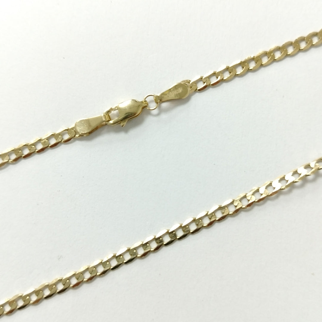 CADENA TEJIDO BARBADA 14K 60 CM 8.9 GR (NUEVO)
