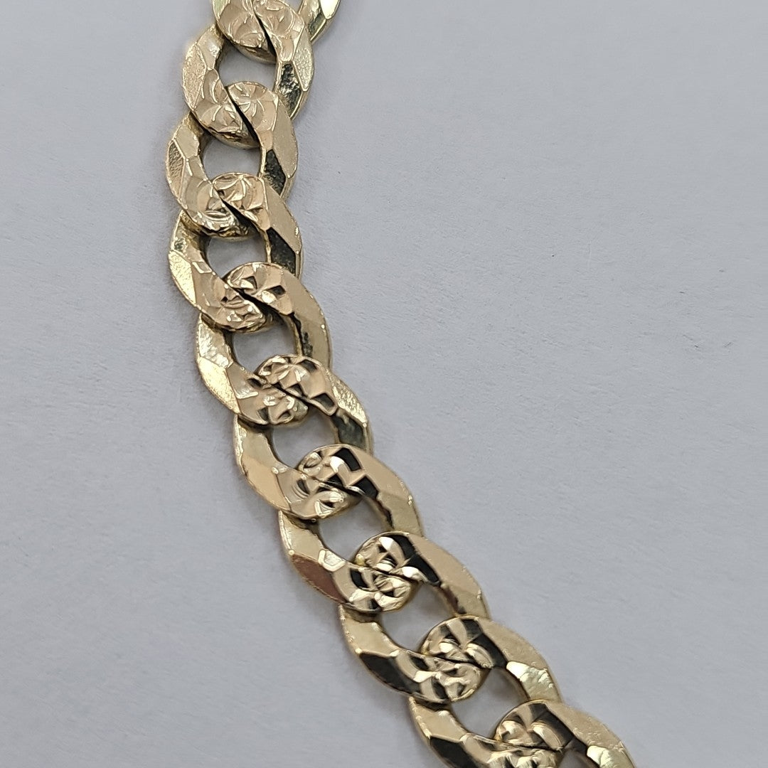 PULSERA BARBADA 14K 21 CM 17.4 GR (NUEVO)
