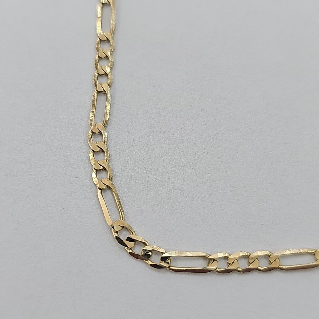 PULSERA TEJIDO 3X1 14K 21 CM 3 GR (NUEVO)