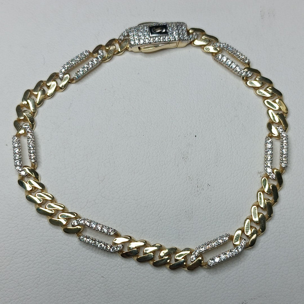 PULSERA MONACO ORO 10K 6.1 (NUEVO)