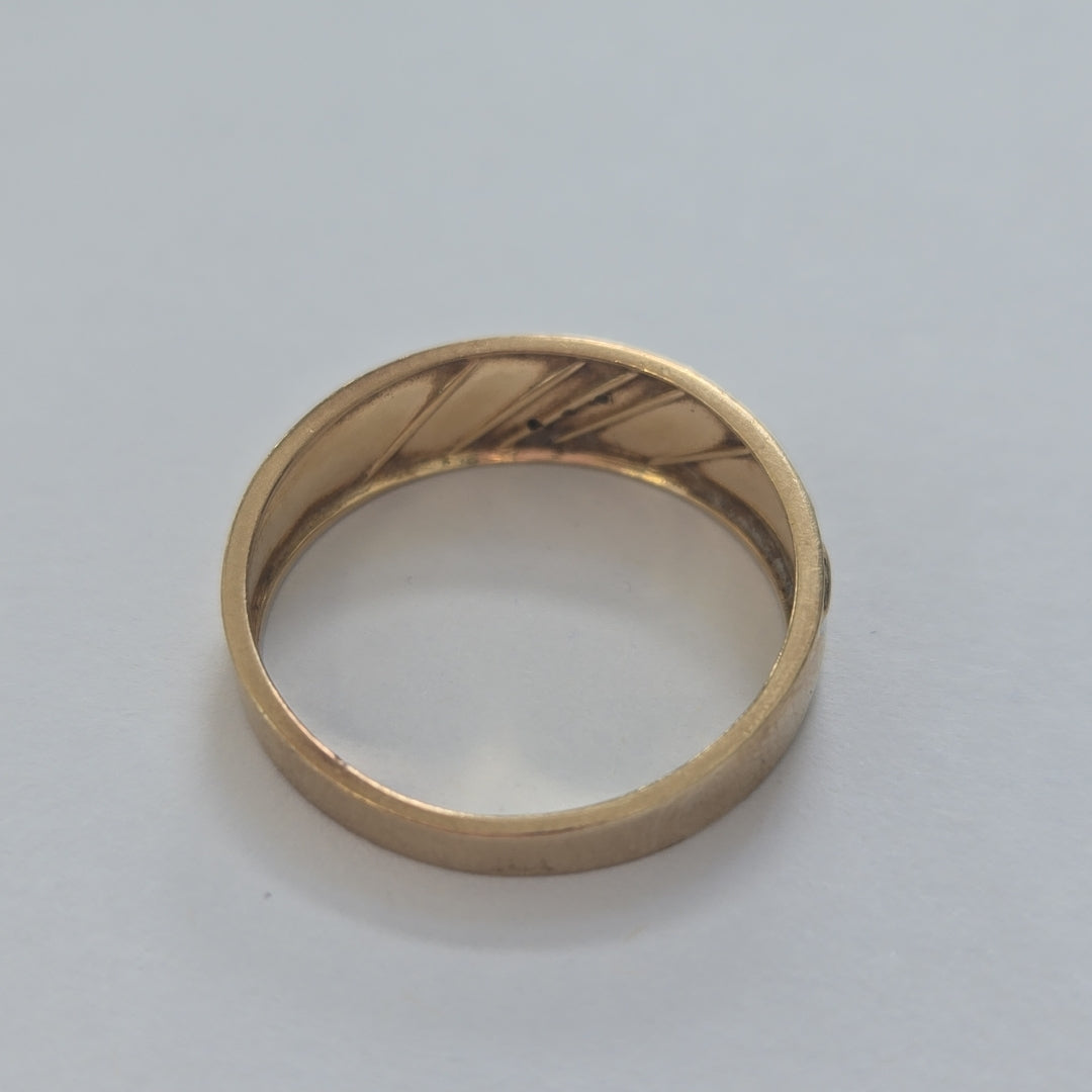 ANILLO ORO, RODIADO 10 K 3.5 GRMS (SEMINUEVO)