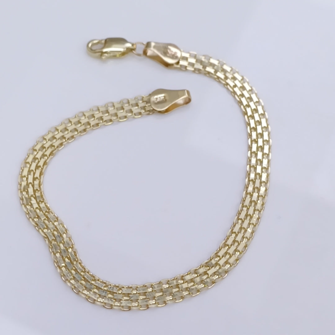 PULSERA ESPECIAL 14K 18 CM 4.4 GR (NUEVO)