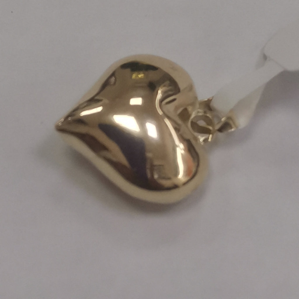 DIJE TEJIDO CORAZON LISO 14K 1.2 GR (NUEVO)