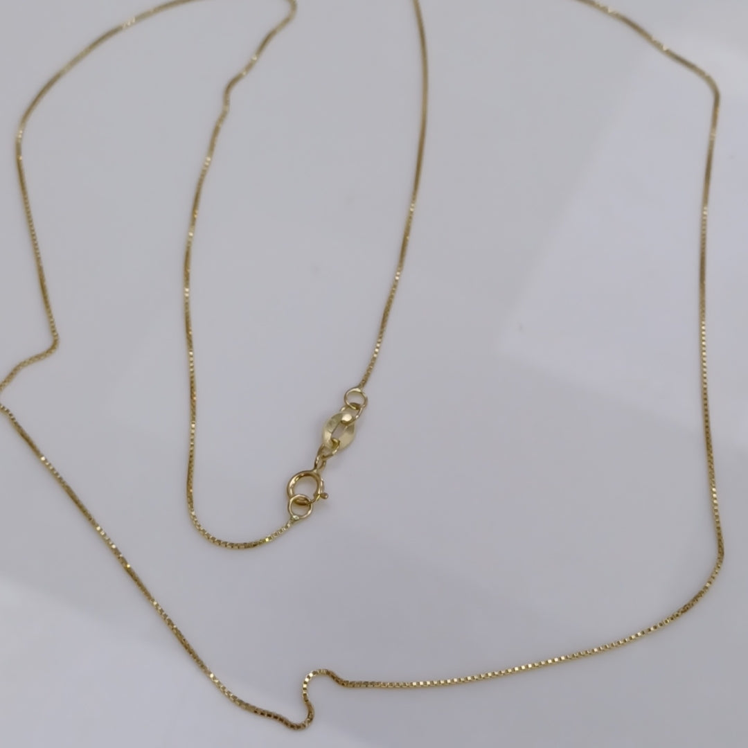 CADENA VENECIANO 14K 55 CM 1.8 GR (NUEVO)