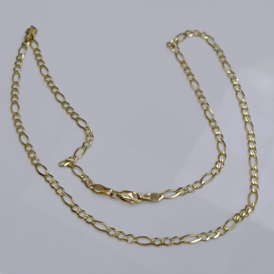 CADENA TEJIDO 3X1 14K 55 CM 8.1 GR (NUEVO)