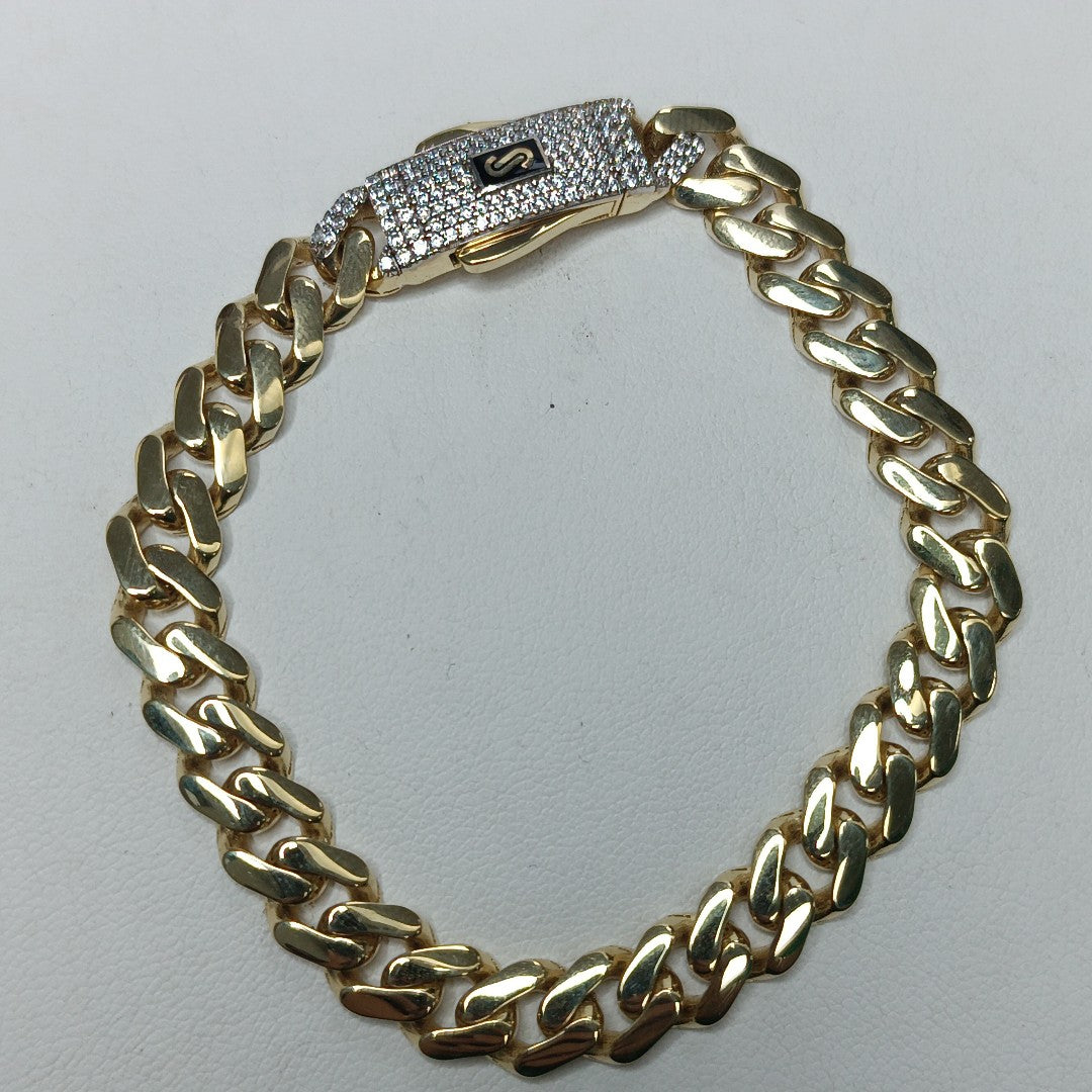 PULSERA MONACO ORO 10K 8.9 (NUEVO)