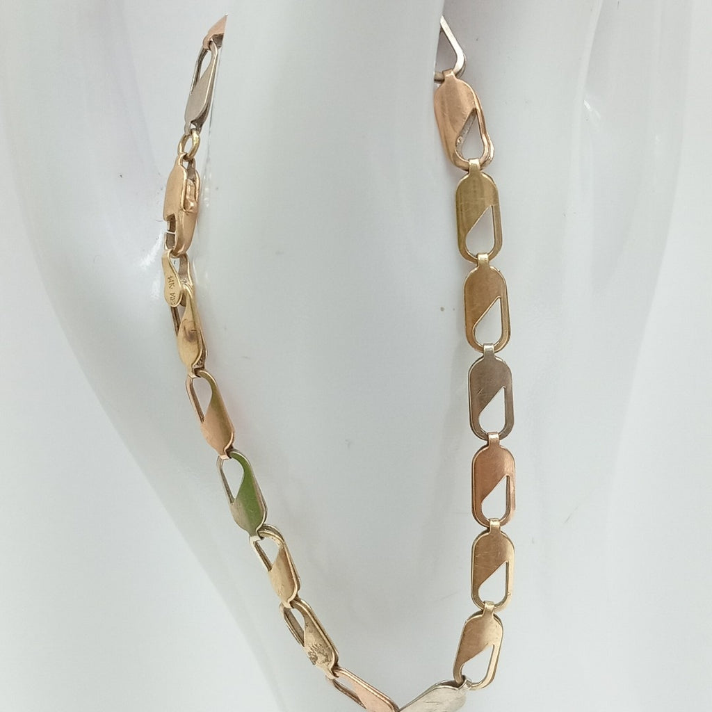 PULSERA ORO COMBINADO 14 K 4,20 GRMS (SEMINUEVO)