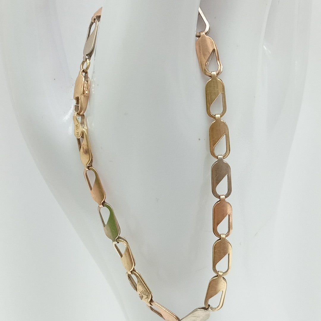 PULSERA ORO COMBINADO 14 K 4,20 GRMS (SEMINUEVO)