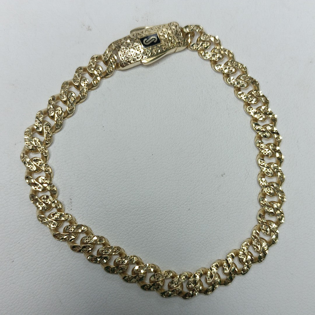 PULSERA MONACO ORO 10K 6.5 (NUEVO)
