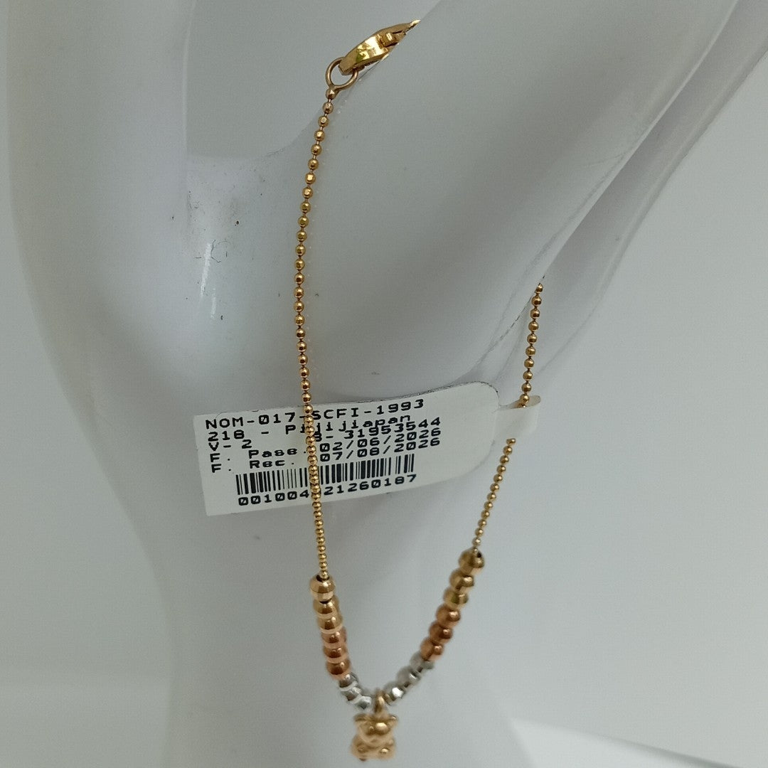PULSERA ORO, ORO COMBINADO 10 K 2.3 GRMS (SEMINUEVO)