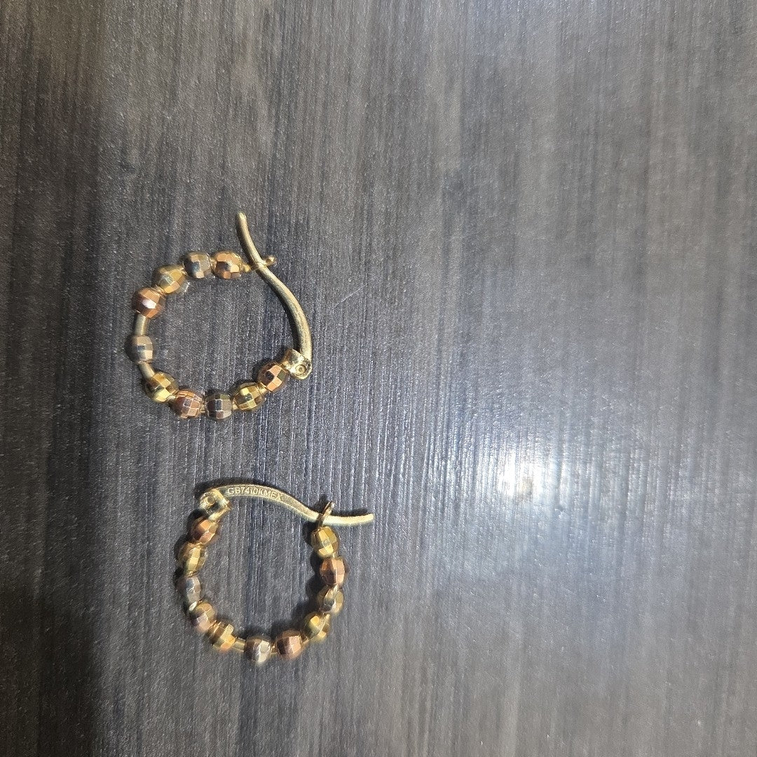 ARRACADAS PAR ORO 10 K 1.9 GRMS (SEMINUEVO)