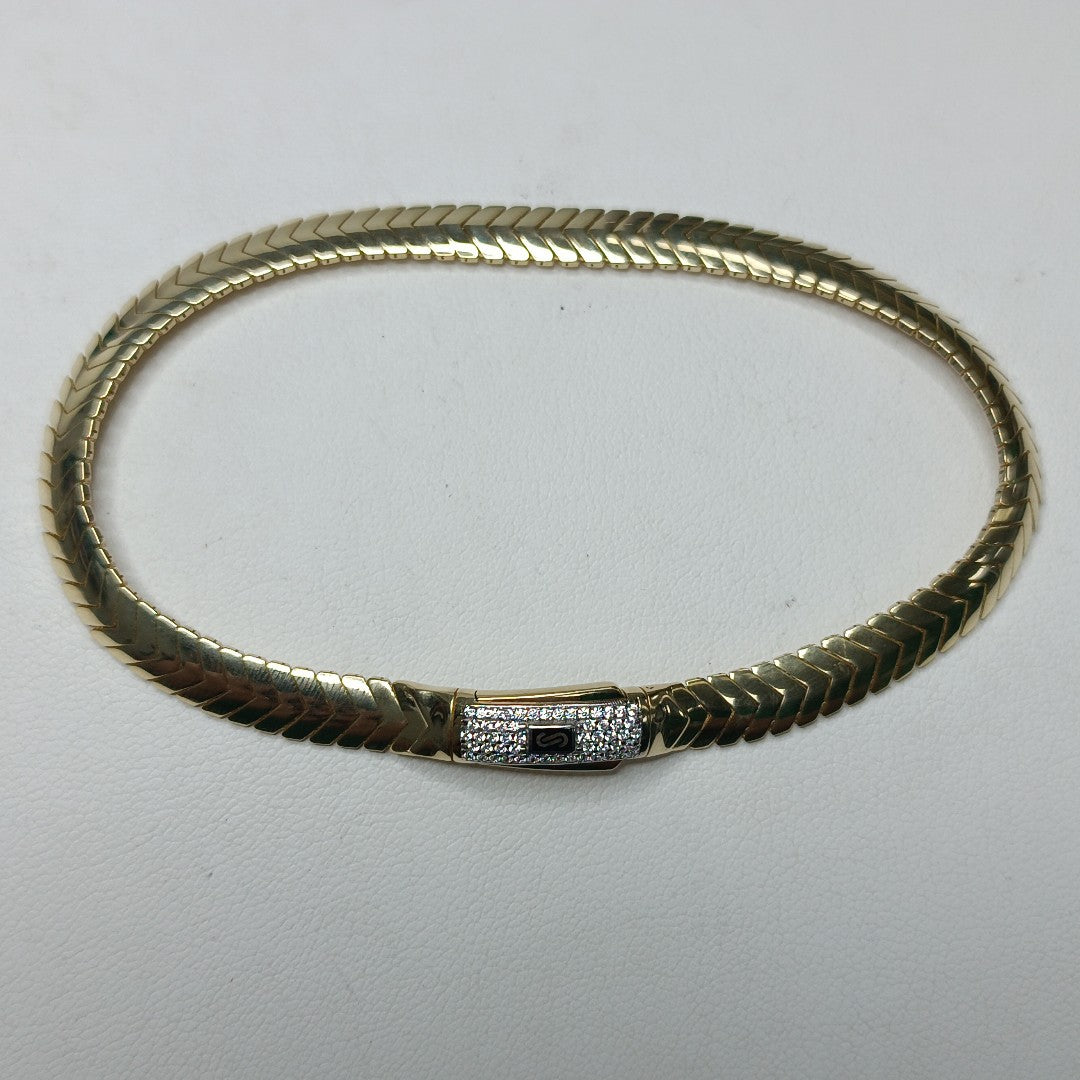 PULSERA CABALLERO MONACO ORO 10K 6.7 (NUEVO)